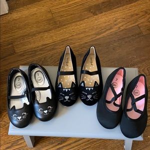 3 pairs shoes, size 7, Cat and Jack/Wonder Nation